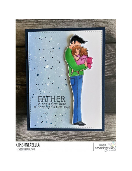 Sello Stampingbella A Little Boy and His Hero