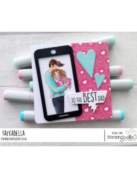 Sello Stampingbella A Little Boy and His Hero