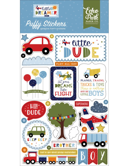 Troquelados Ephemera Little Dreamer Boy de Echo Park