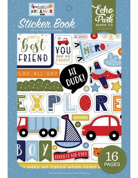 Pegatinas puffy Little Dreamer Boy de Echo Park