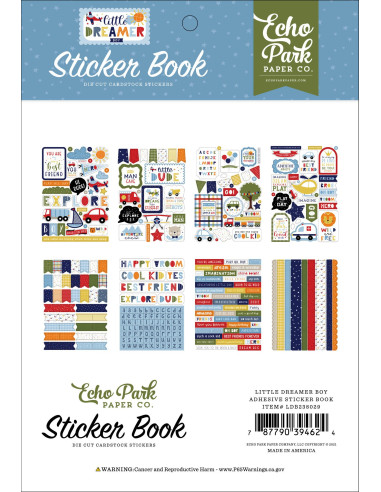 Pegatinas puffy Little Dreamer Boy de Echo Park