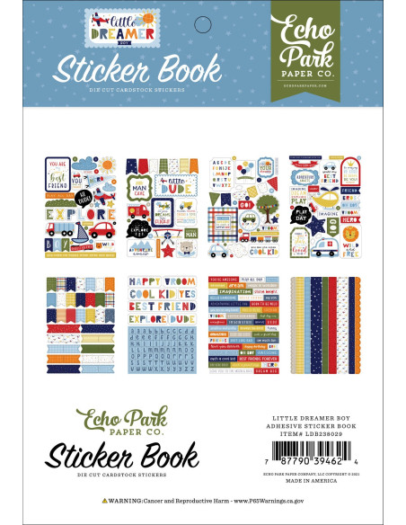 Pegatinas puffy Little Dreamer Boy de Echo Park