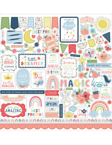 Kit 12 Little Dreamer Girl de Echo Park