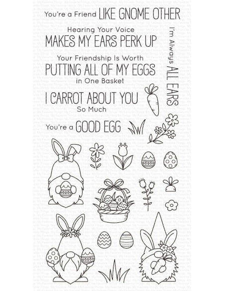 Sello Spring Gnomes de MFT