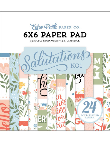 Bloc 6"x6" Salutations de Echo Park