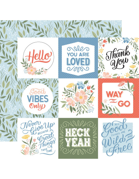 Bloc 6"x6" Salutations de Echo Park