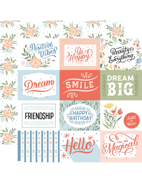 Bloc 6"x6" Salutations de Echo Park