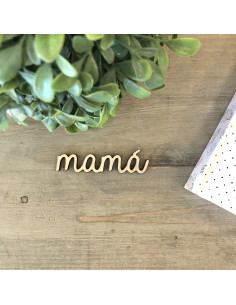 Palabra madera MAMÁ