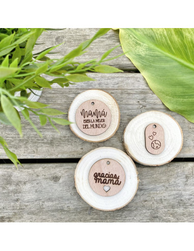 Medallón madera MAMÁ