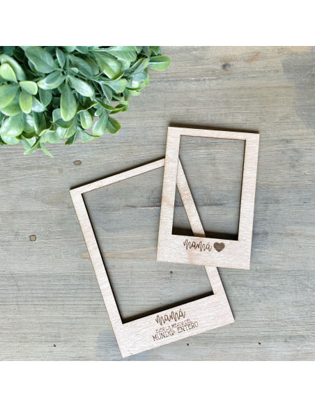 Set 2 marcos madera MAMÁ