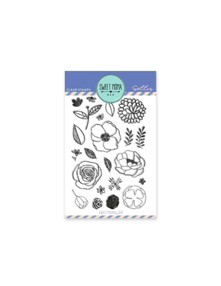 Sello Entre flores  de Sweet moma