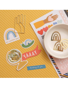 Libro pegatinas Reaching out de Jen Hadfield 2