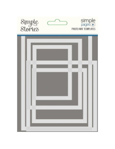 Set 5 plantilla para foto de Simple stories