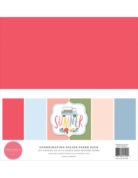 Kit sólidos Our Travel Adventure de Carta Bella