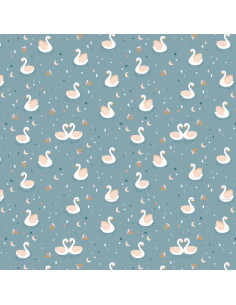 Tela encuadernar Cisnes 35x50cm de Wilma Moon
