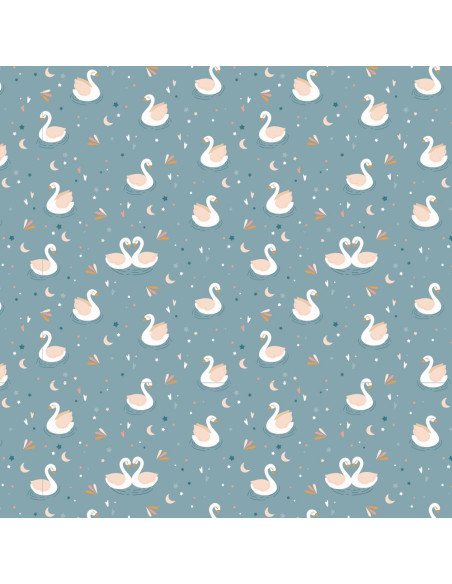 Tela encuadernar Cisnes 35x50cm de Wilma Moon