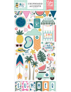 Chipboard Accents Pool Party de Echo Park