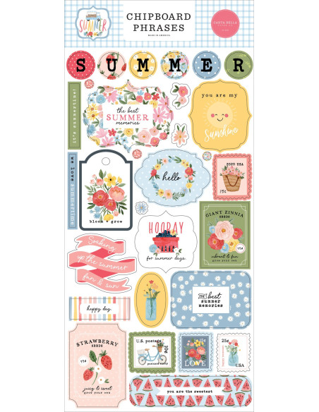 Chipboard Frames Summer de Carta Bella