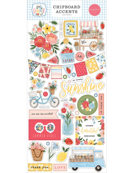 Chipboard Accents Summer de Carta Bella