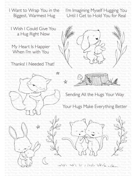 Sello Hugs Everything Better de MFT