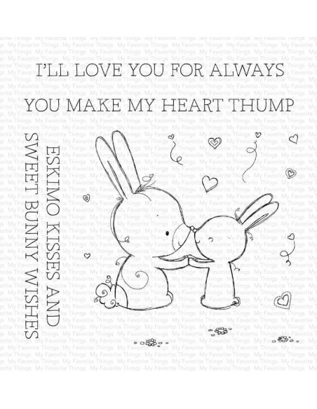 Sello Bunny Wishes de MFT