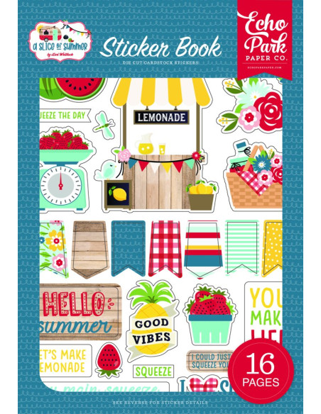 Libro de pegatinas A Slice of Summer de Echo Park Libro de pegatinas A Slice of Summer de Echo Park