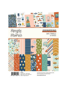 Bloc 6"x8" Safe Travels de Simple Stories
