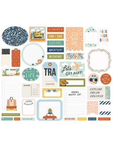 Troquelados Safe Travels de Simple Stories