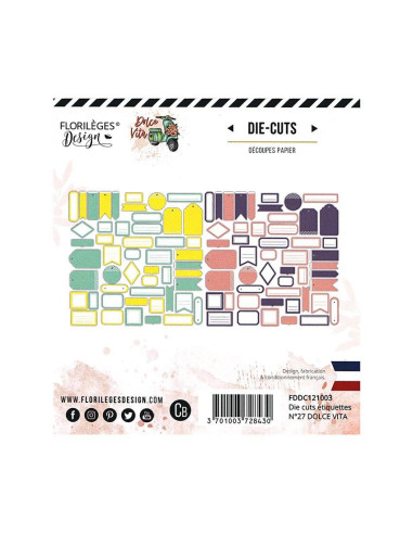 Troquelados Tags Dolce Vita de Florilèges