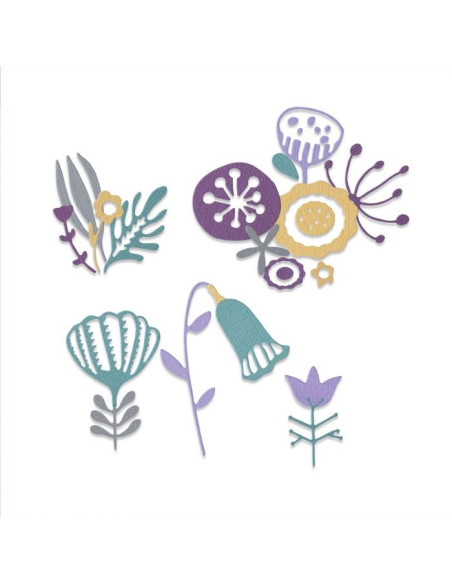 Troquel thinlits Folk Florals