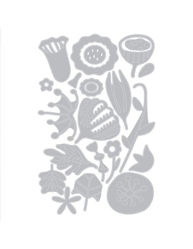 Troquel thinlits Folk Florals