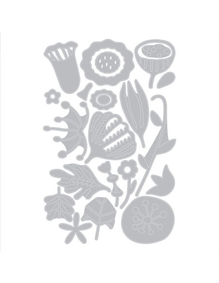 Troquel thinlits Folk Florals