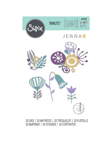 Troquel thinlits Folk Florals