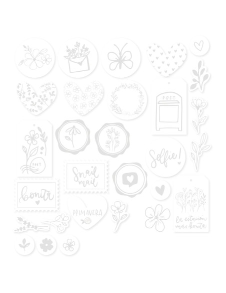 Pegatinas Puffy Frases Pétalos de Mintopía