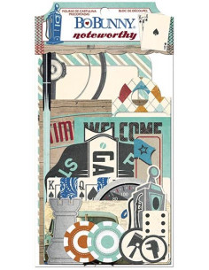 Die cuts BoBunny noteworthy Wild Card