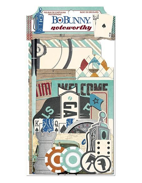 Die cuts BoBunny noteworthy Wild Card