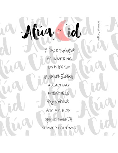 Sello Summer Moments de Alúa Cid