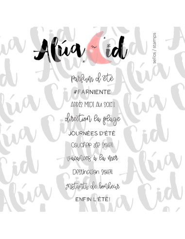 Sello Moments d´été de Alúa Cid