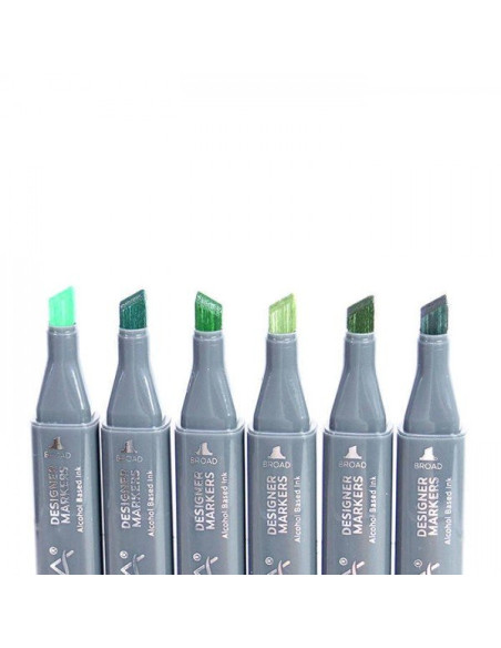 Rotuladores Nova doble punta, verdes