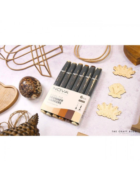 Rotuladores Nova doble punta, neutros