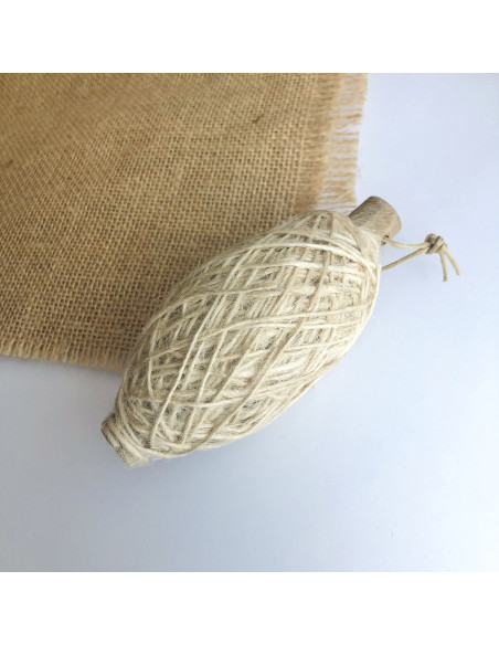 Ovillo cordón lino natural