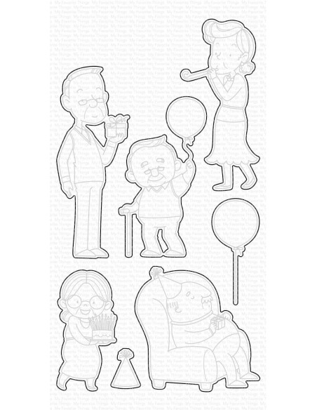 Troquel Festive Old Friends de MFT