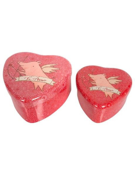 Set dos latas Te Amo metal de Maileg