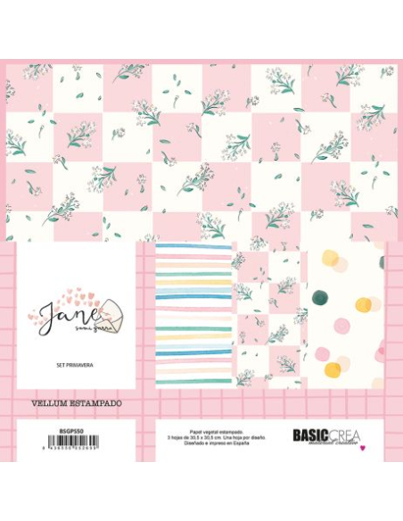 Kit 3 vellums Primavera Jane de Sami Garra