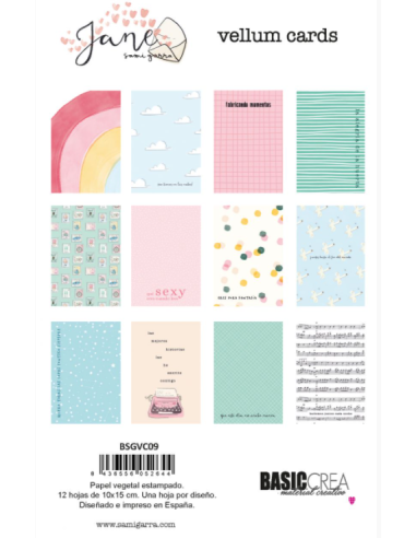 Tarjetas Vellum Jane de Sami Garra