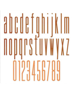 Troquel Thinlits Alphanumeric Stretch de Tim Holtz 2