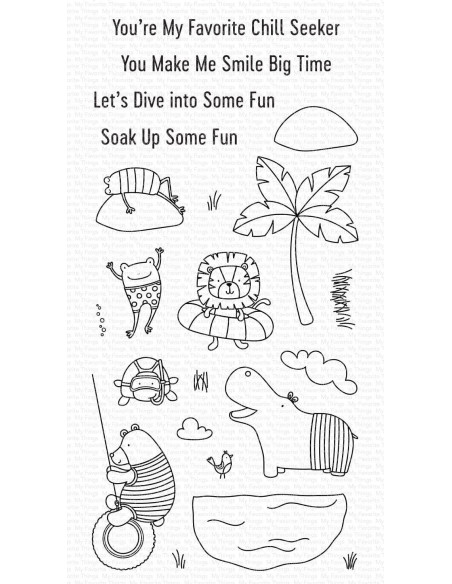 Sello Swimming Hole Friends de MFT