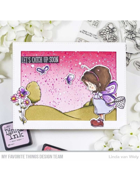 Sello Flutterby Friends de MFT