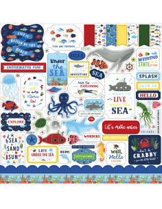 Pegatina Under Sea Adventures de Echo Park