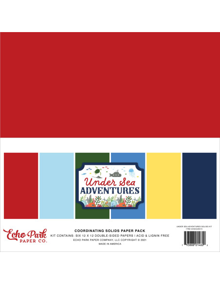 Kit sólidos Under Sea Adventures de Echo Park